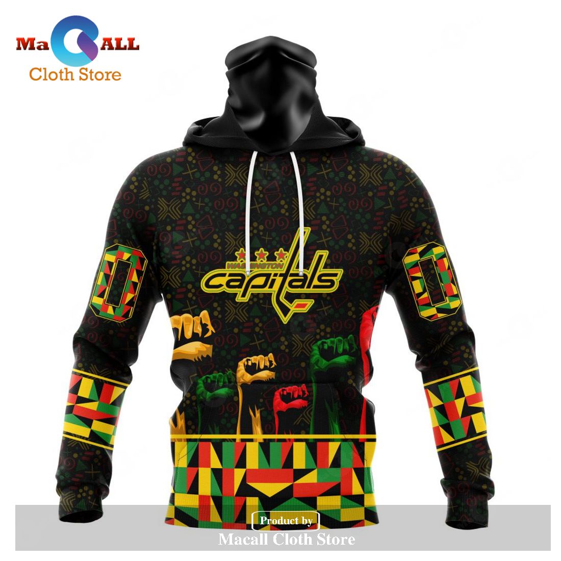 Personalized NHL Washington Capitals Special Design Celebrate Black History Month Hoodie Sweatshirt 3D Personalized NHL Washington Capitals Special Design Celebrate Black History Month Hoodie Sweatshirt 3D