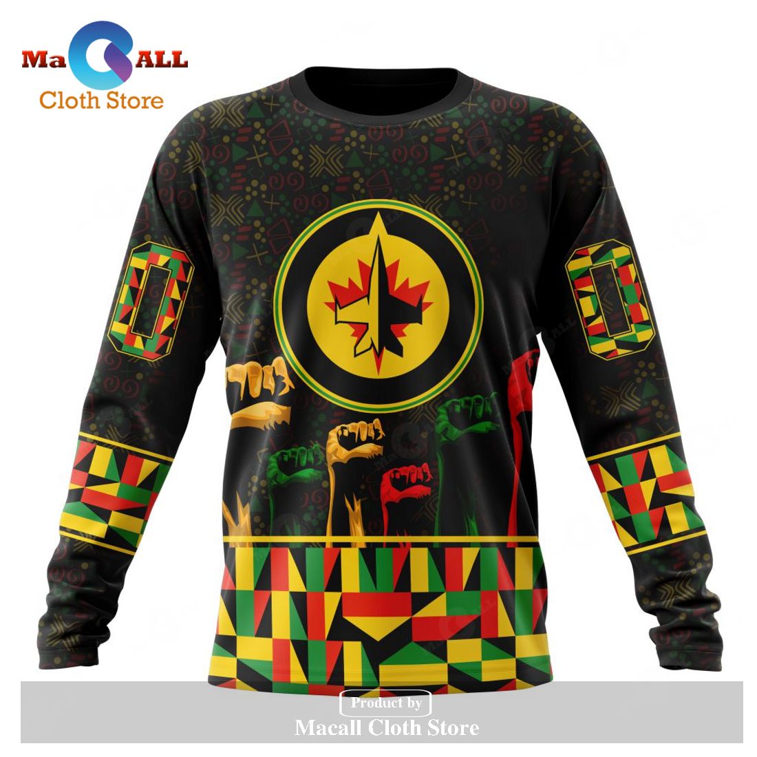 Personalized NHL Winnipeg Jets Special Design Celebrate Black History Month Hoodie Sweatshirt 3D Personalized NHL Winnipeg Jets Special Design Celebrate Black History Month Hoodie Sweatshirt 3D