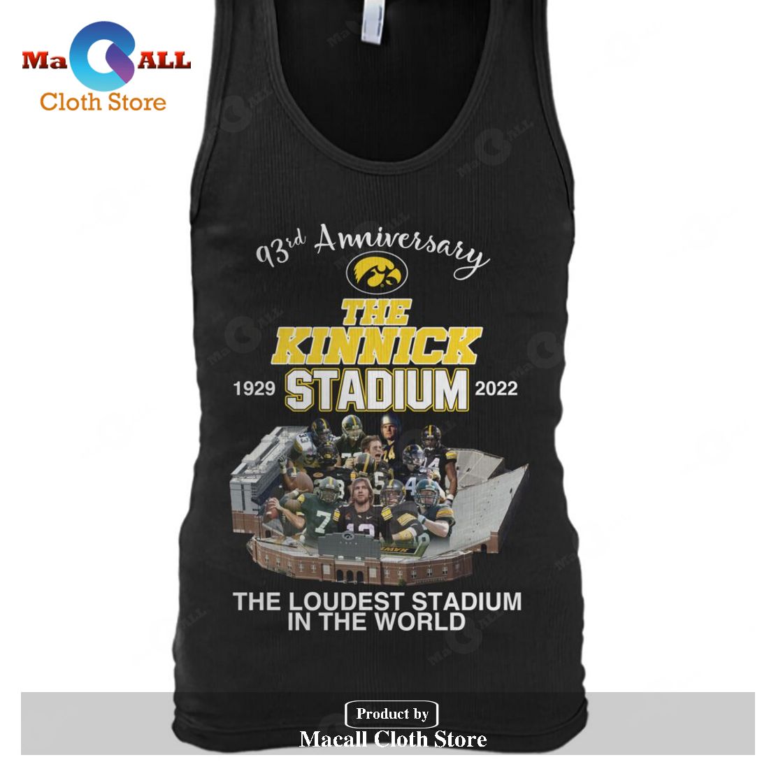 93rd Anniversary The Kinnick 1929 Stadium 2022 The Loudest Stadium In The World-Unisex T-Shirt 93rd Anniversary The Kinnick 1929 Stadium 2022 The Loudest Stadium In The World-Unisex T-Shirt