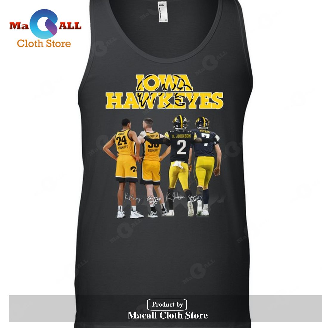 Iowa Hawkeyes Team-Unisex Tee T-Shirt Iowa Hawkeyes Team-Unisex Tee T-Shirt