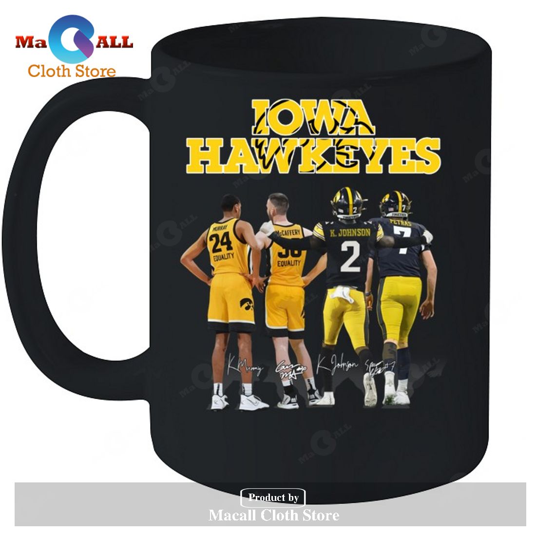 Iowa Hawkeyes Team-Unisex Tee T-Shirt Iowa Hawkeyes Team-Unisex Tee T-Shirt