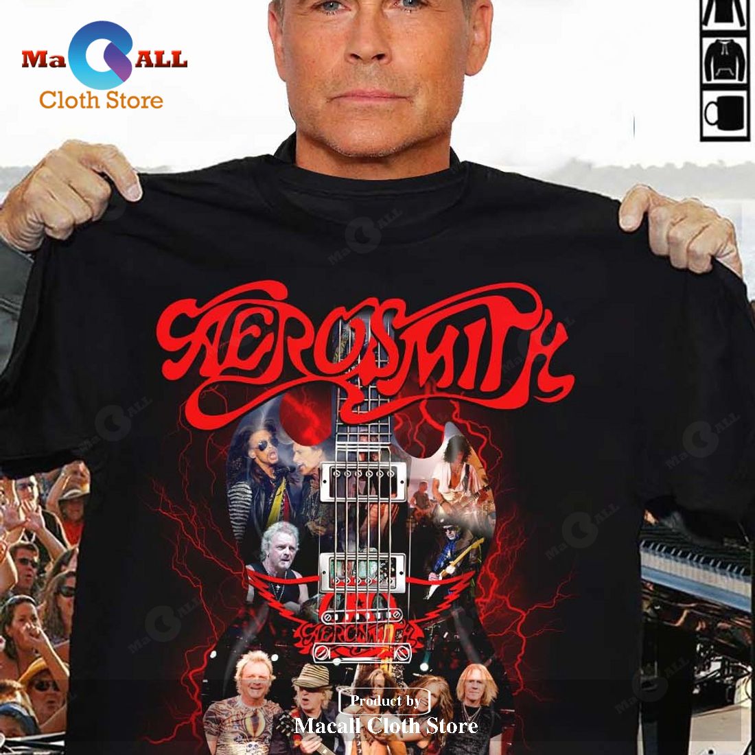 Aerosmith Band Guitar Classic-Unisex T-Shirt Hoodie Sweatshirt Aerosmith Band Guitar Classic-Unisex T-Shirt Hoodie Sweatshirt