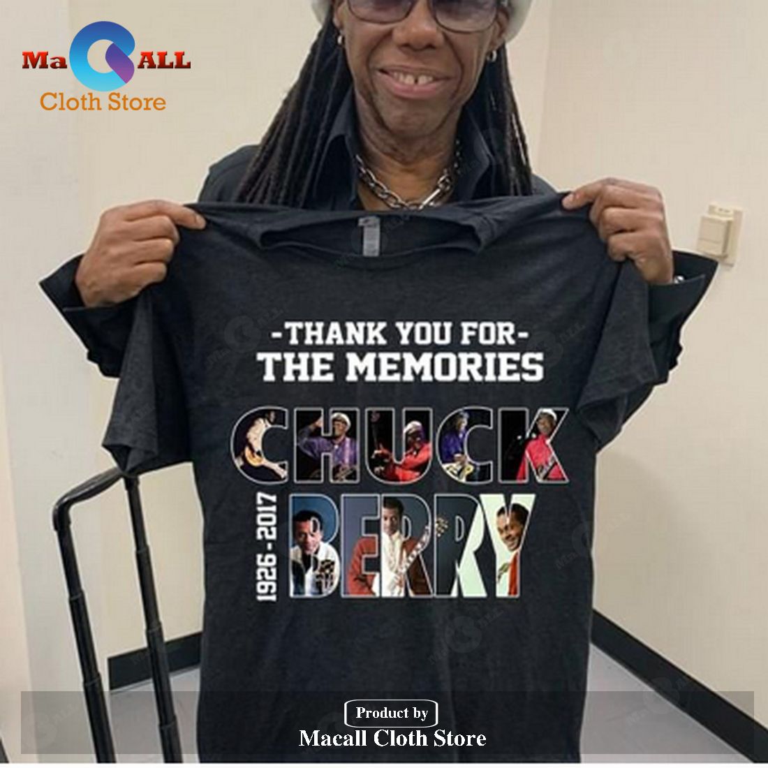 Chuck Berry Thank You For The Memories Classic-Unisex T-Shirt Hoodie Sweatshirt