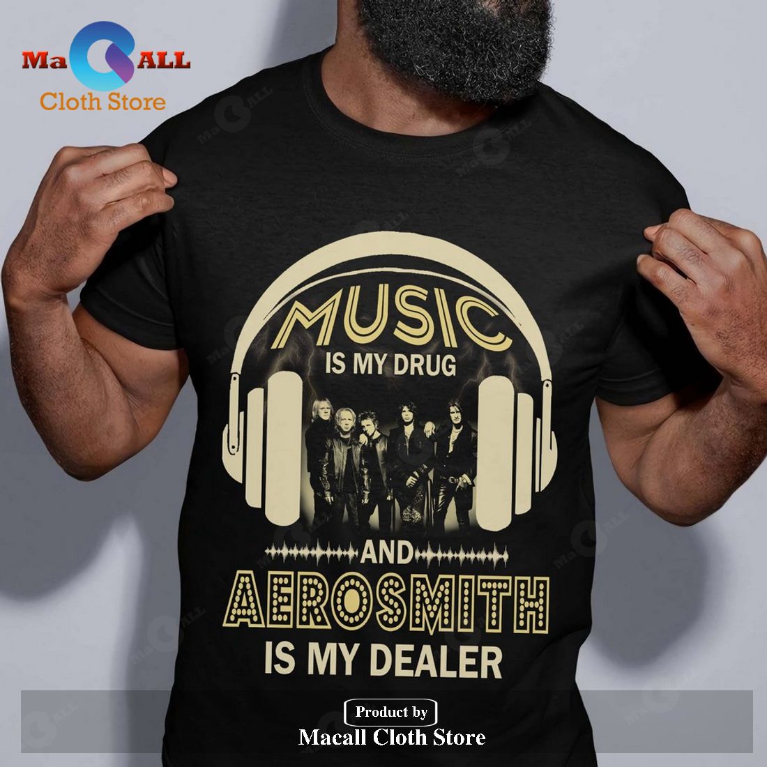 Music is my drug and Aerosmith is my dealer Classic-Unisex T-Shirt Hoodie Sweatshirt Music is my drug and Aerosmith is my dealer Classic-Unisex T-Shirt Hoodie Sweatshirt