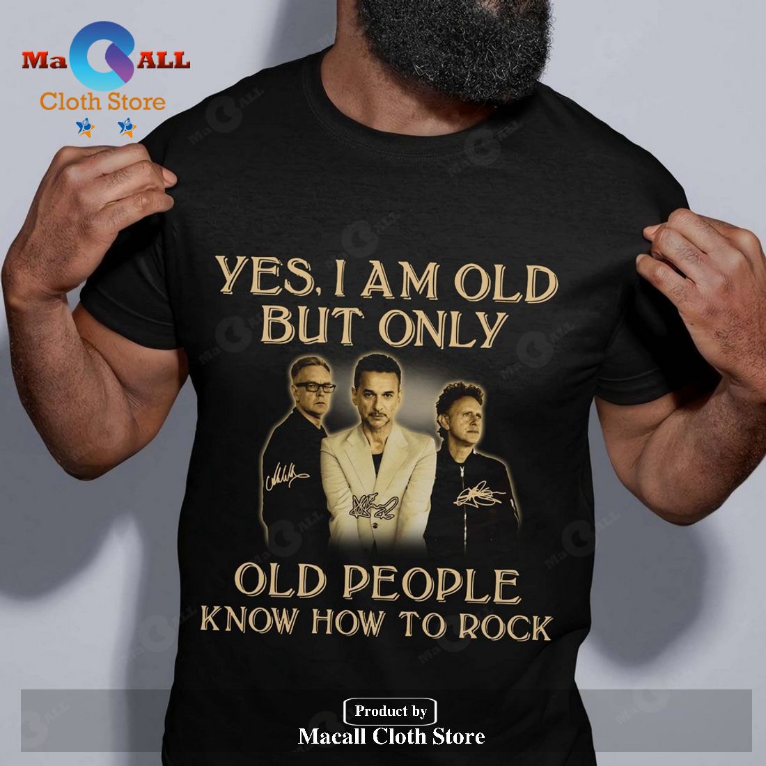 Depeche Mode Yes i am old but only old people know how to rock Classic-Unisex T-Shirt Hoodie Sweatshirt