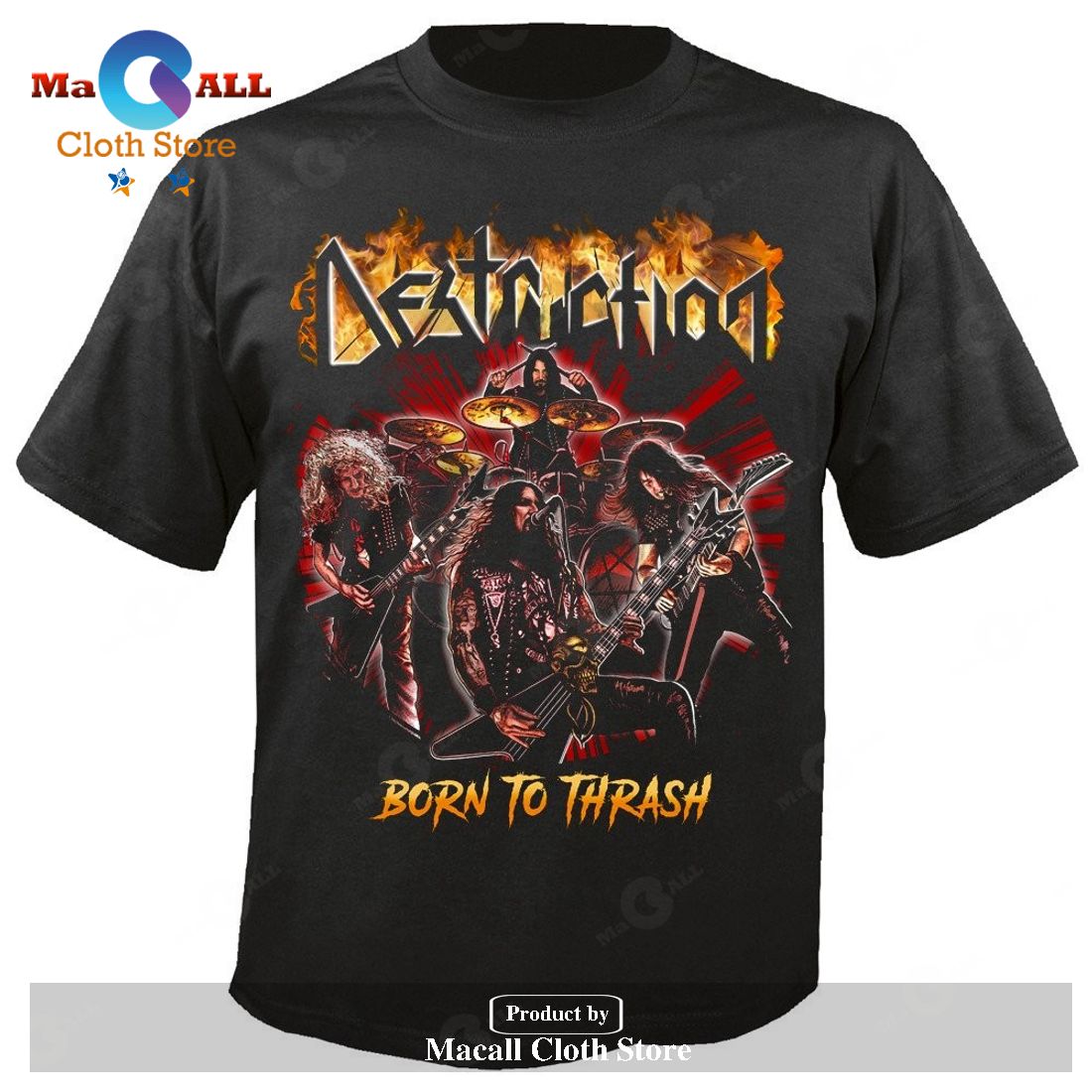 Destruction Born To Thrash Classic-Unisex T-Shirt Hoodie Sweatshirt