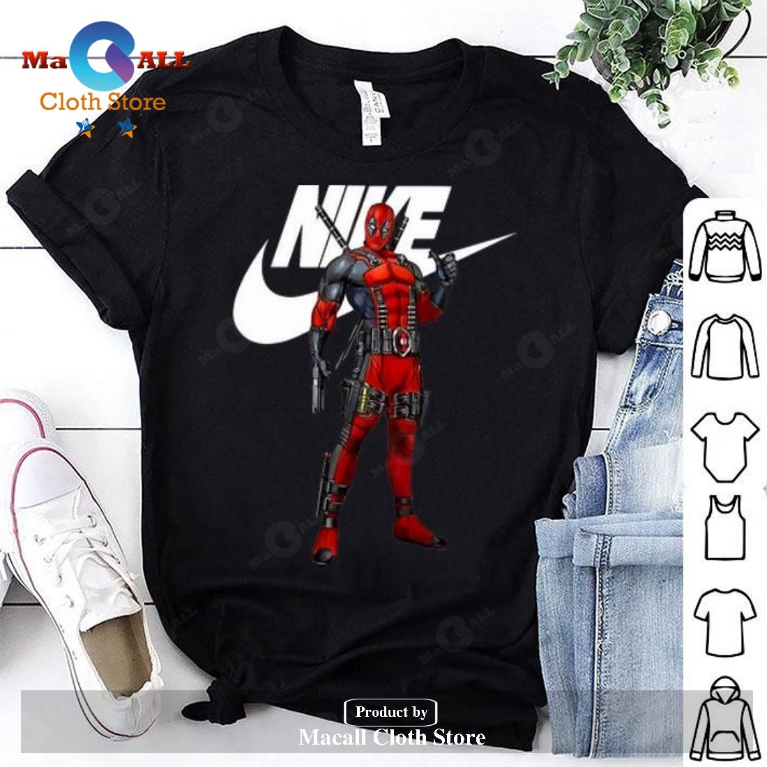 Nike Deadpool Classic-Unisex T-Shirt Hoodie Sweatshirt