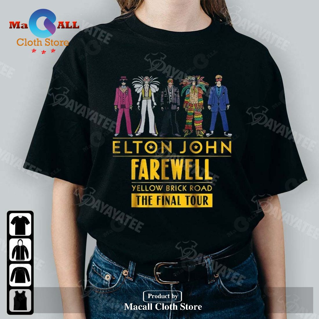 Elton John Classic-Unisex T-Shirt Hoodie Sweatshirt – HR81