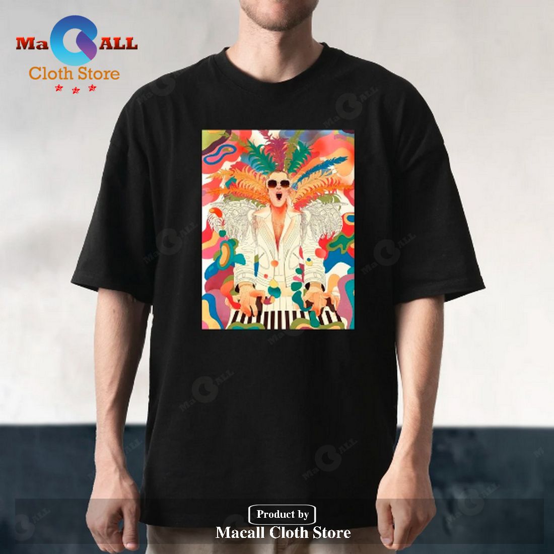 Elton John Classic-Unisex T-Shirt Hoodie Sweatshirt – MC01