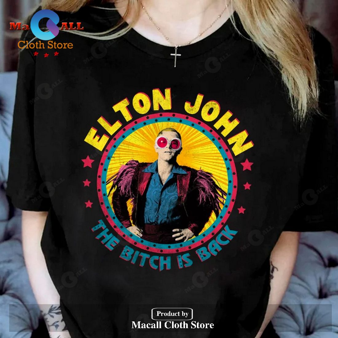 Elton John Classic-Unisex T-Shirt Hoodie Sweatshirt – RX61