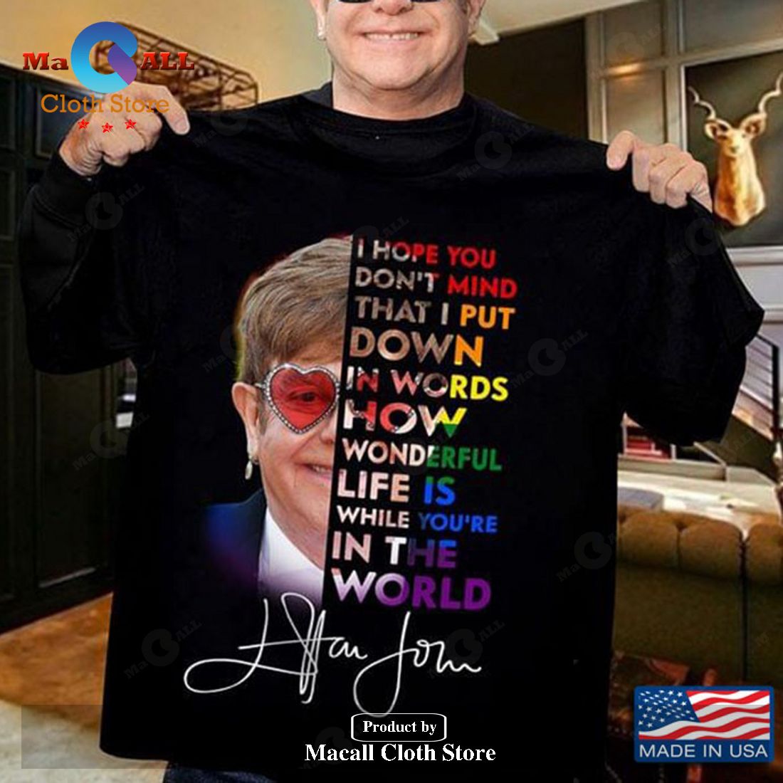 Elton John Farewell Yellow Brick Road Tour 2020 Classic-Unisex T-Shirt Hoodie Sweatshirt Elton John Farewell Yellow Brick Road Tour 2020 Classic-Unisex T-Shirt Hoodie Sweatshirt