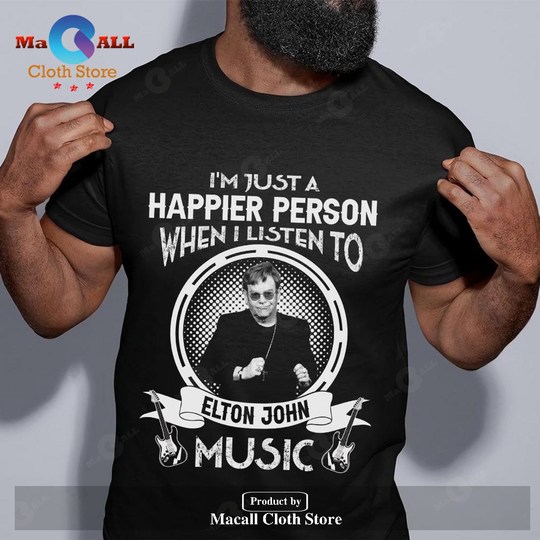 I'm just a happier person when i listen to Elton John Classic-Unisex T-Shirt Hoodie Sweatshirt I'm just a happier person when i listen to Elton John Classic-Unisex T-Shirt Hoodie Sweatshirt