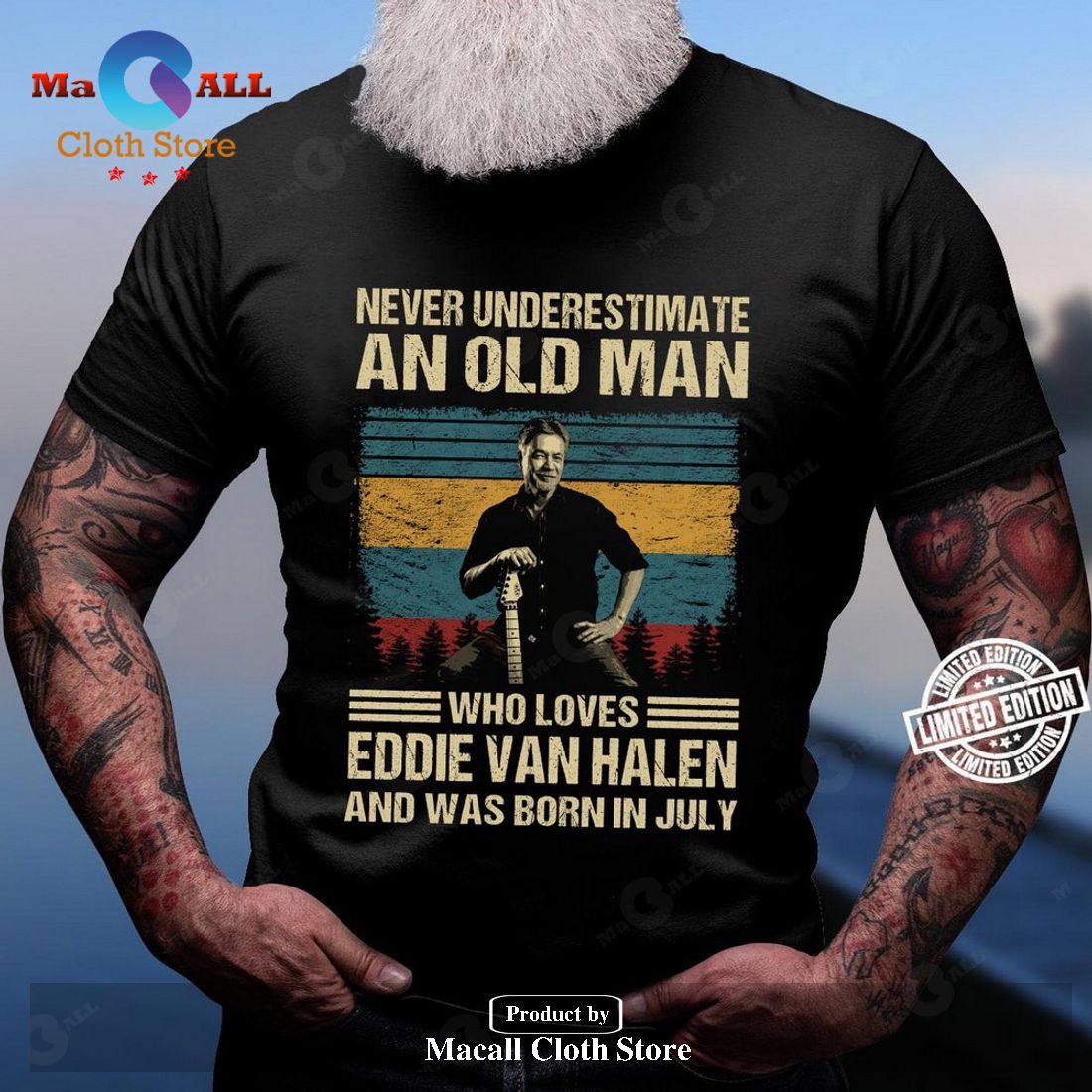 Never underestimate and old man who loves Eddie Van Halen and was born in july Classic-Unisex T-Shirt Hoodie Sweatshirt Never underestimate and old man who loves Eddie Van Halen and was born in july Classic-Unisex T-Shirt Hoodie Sweatshirt