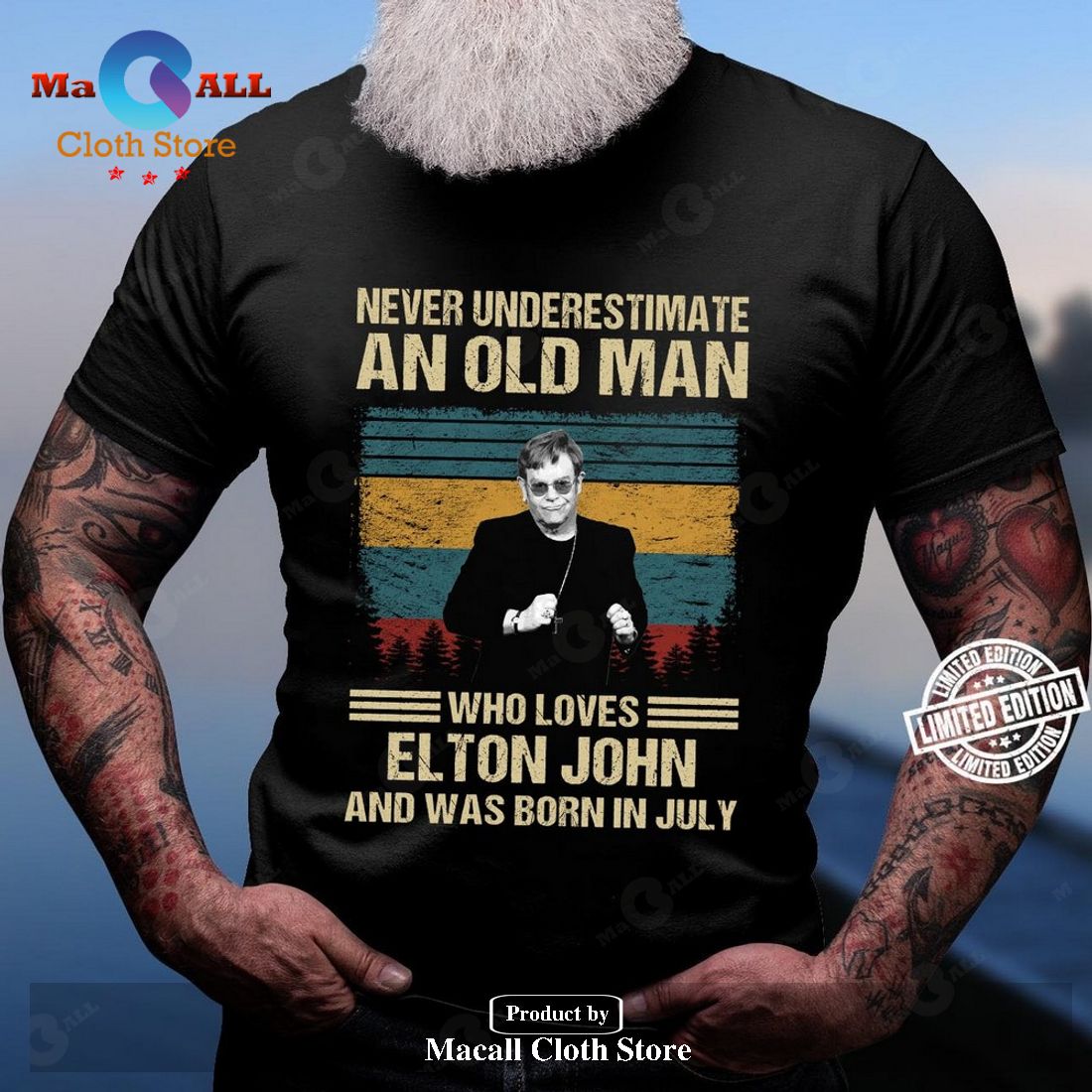 Never underestimate and old man who loves Elton John and was born in july Classic-Unisex T-Shirt Hoodie Sweatshirt Never underestimate and old man who loves Elton John and was born in july Classic-Unisex T-Shirt Hoodie Sweatshirt