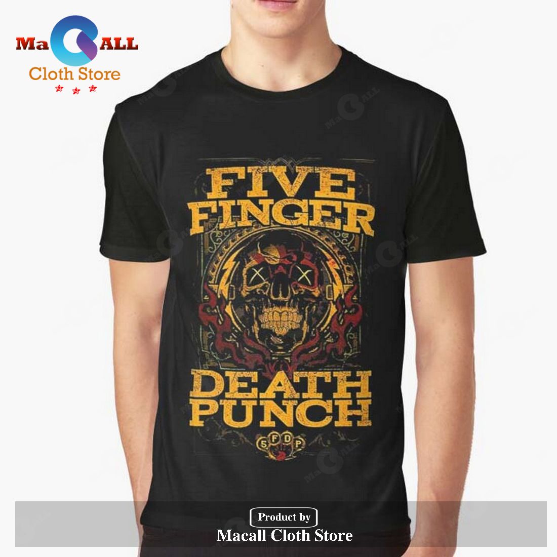 Five Finger Death Punch Classic-Unisex T-Shirt Hoodie Sweatshirt - 2V91 Five Finger Death Punch Classic-Unisex T-Shirt Hoodie Sweatshirt - 2V91