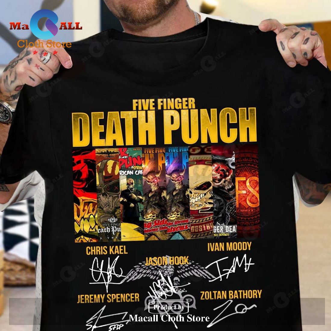 Five Finger Death Punch Classic-Unisex T-Shirt Hoodie Sweatshirt - N921 Five Finger Death Punch Classic-Unisex T-Shirt Hoodie Sweatshirt - N921