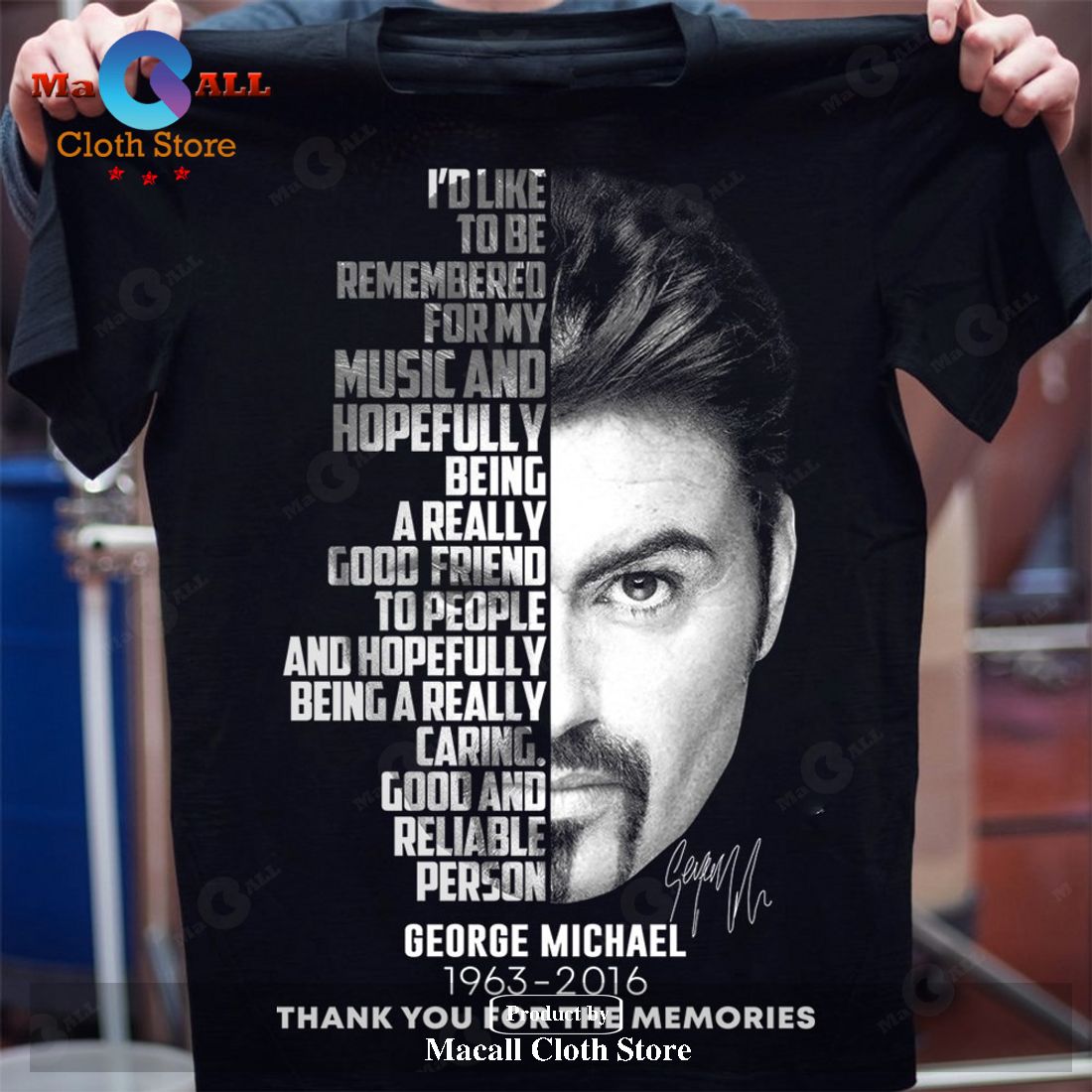 George Michael Classic-Unisex T-Shirt Hoodie Sweatshirt – JT81