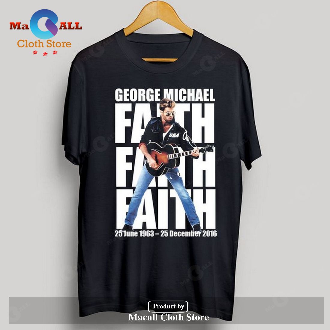 George Micheal Faith Classic-Unisex T-Shirt Hoodie Sweatshirt