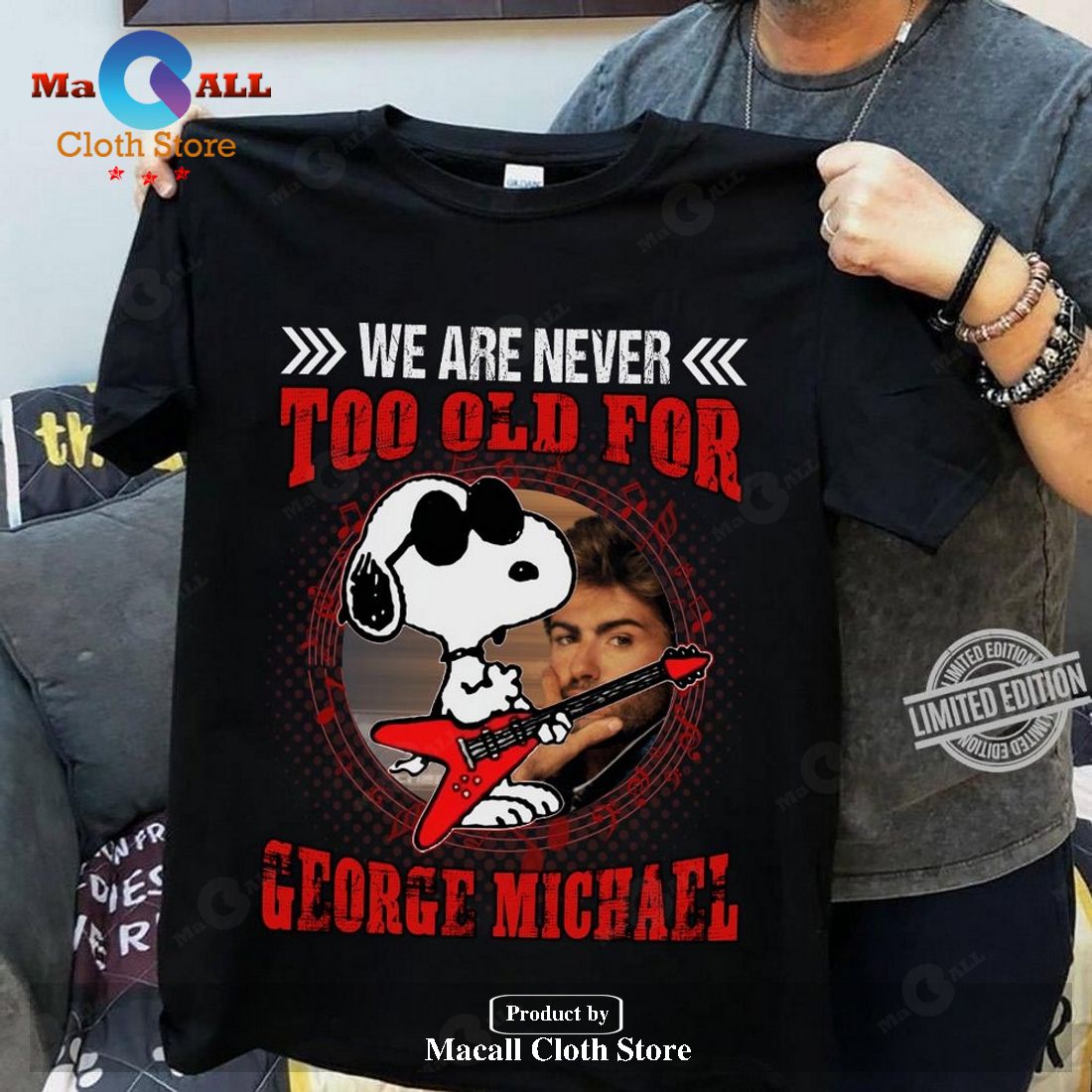 Snoopy we are never too old for George Michael Classic-Unisex T-Shirt Hoodie Sweatshirt Snoopy we are never too old for George Michael Classic-Unisex T-Shirt Hoodie Sweatshirt