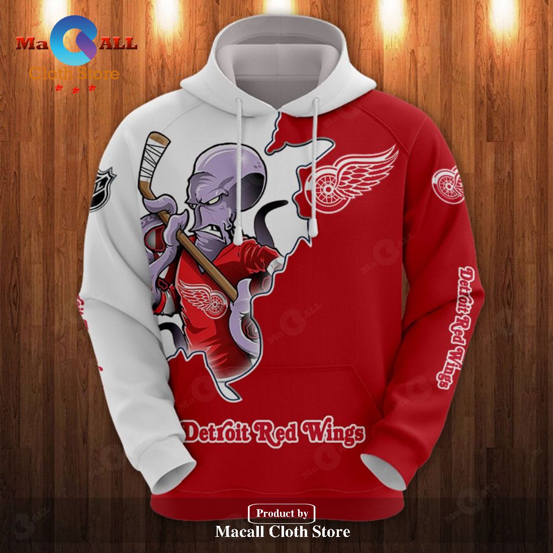 NHL Detroit Red Wings Hoodie Sweatshirt 3D LIMITED EDITION NHL Detroit Red Wings Hoodie Sweatshirt 3D LIMITED EDITION