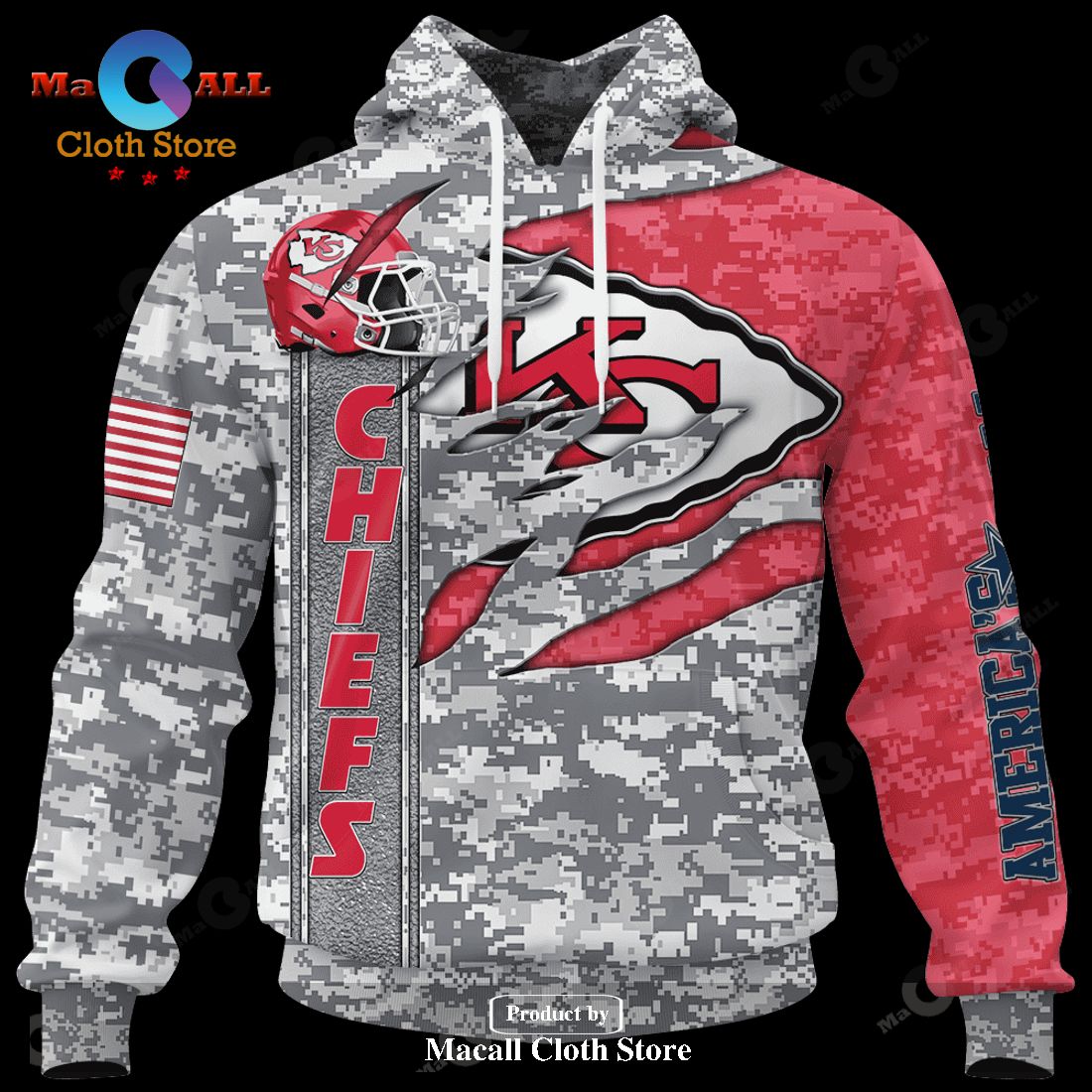 BEST NFL Kansas City Chiefs Special Camo Realtree Hunting 3D Hoodie