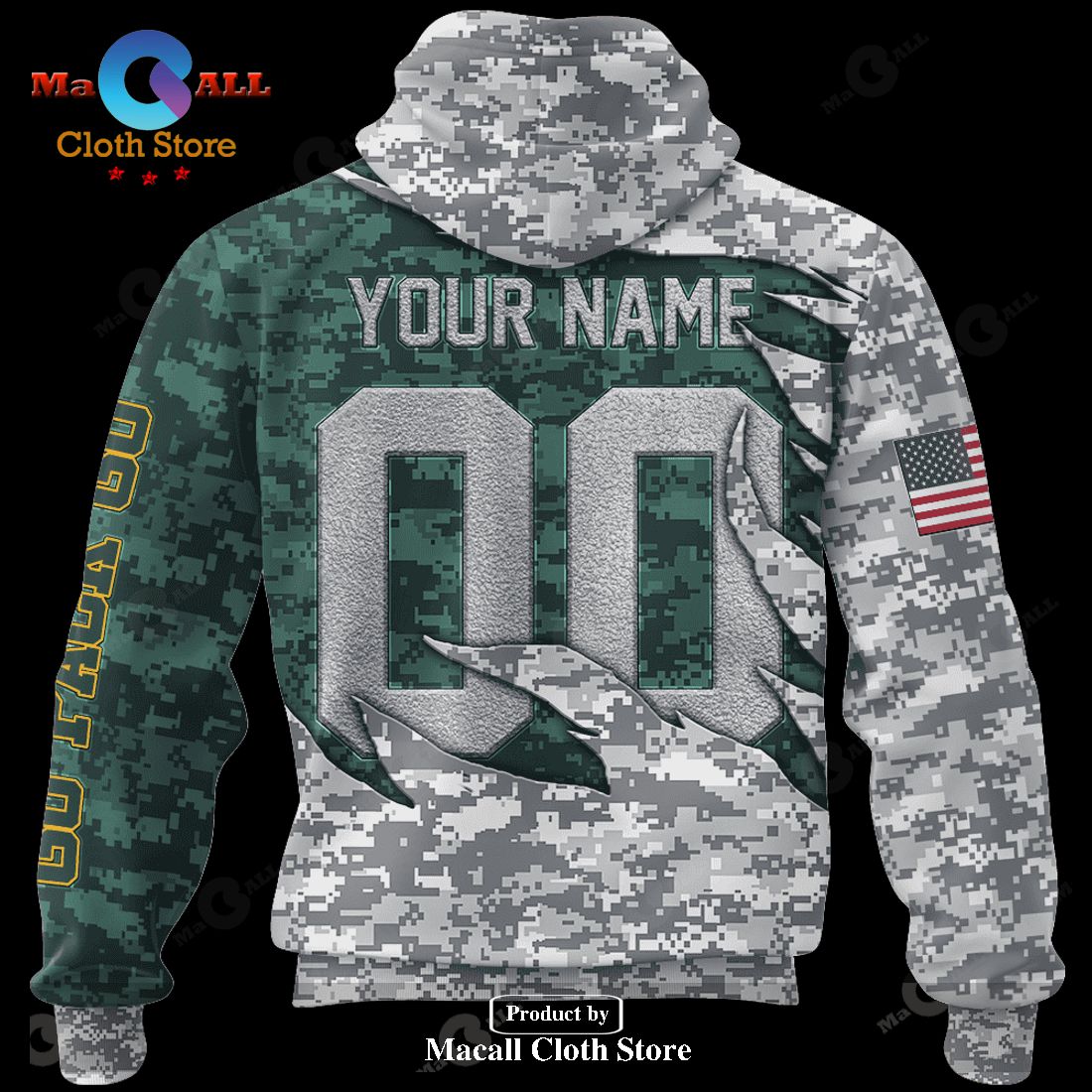 Personalized NFL Packers Camo US Hoodie Sweatshirt 3D LIMITED EDITION Personalized NFL Packers Camo US Hoodie Sweatshirt 3D LIMITED EDITION
