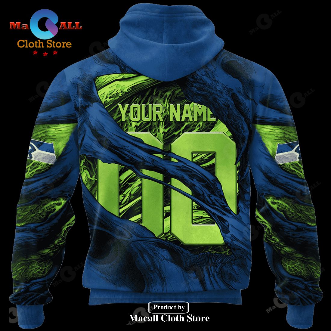 Personalized NFL Seahawks Demon Eyes Hoodie Sweatshirt 3D LIMITED EDITION Personalized NFL Seahawks Demon Eyes Hoodie Sweatshirt 3D LIMITED EDITION