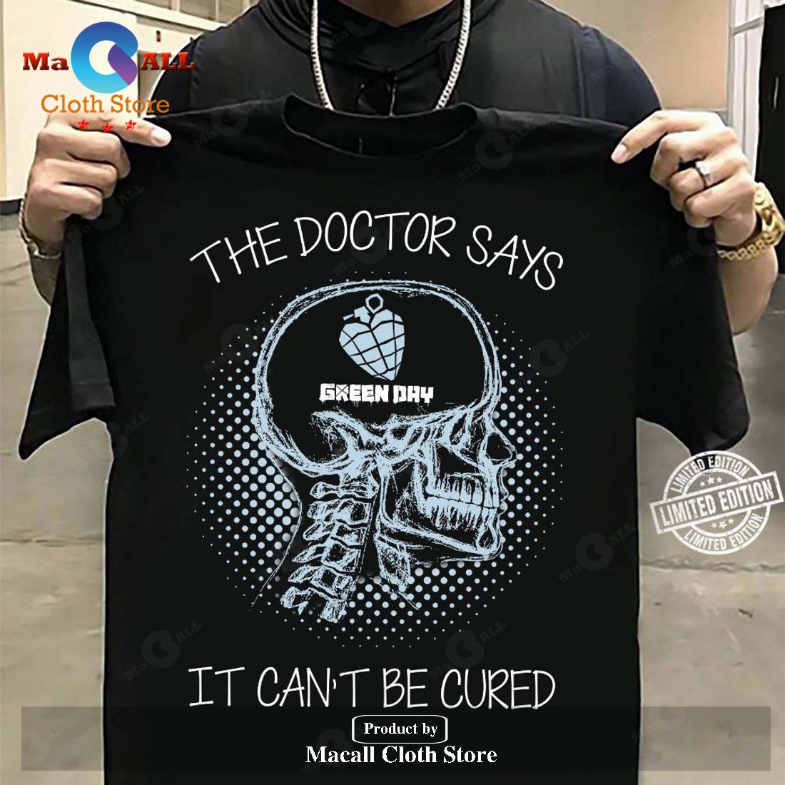 Green Day The Doctor Says It Can't Be Cured Classic-Unisex T-Shirt Hoodie Sweatshirt Green Day The Doctor Says It Can't Be Cured Classic-Unisex T-Shirt Hoodie Sweatshirt