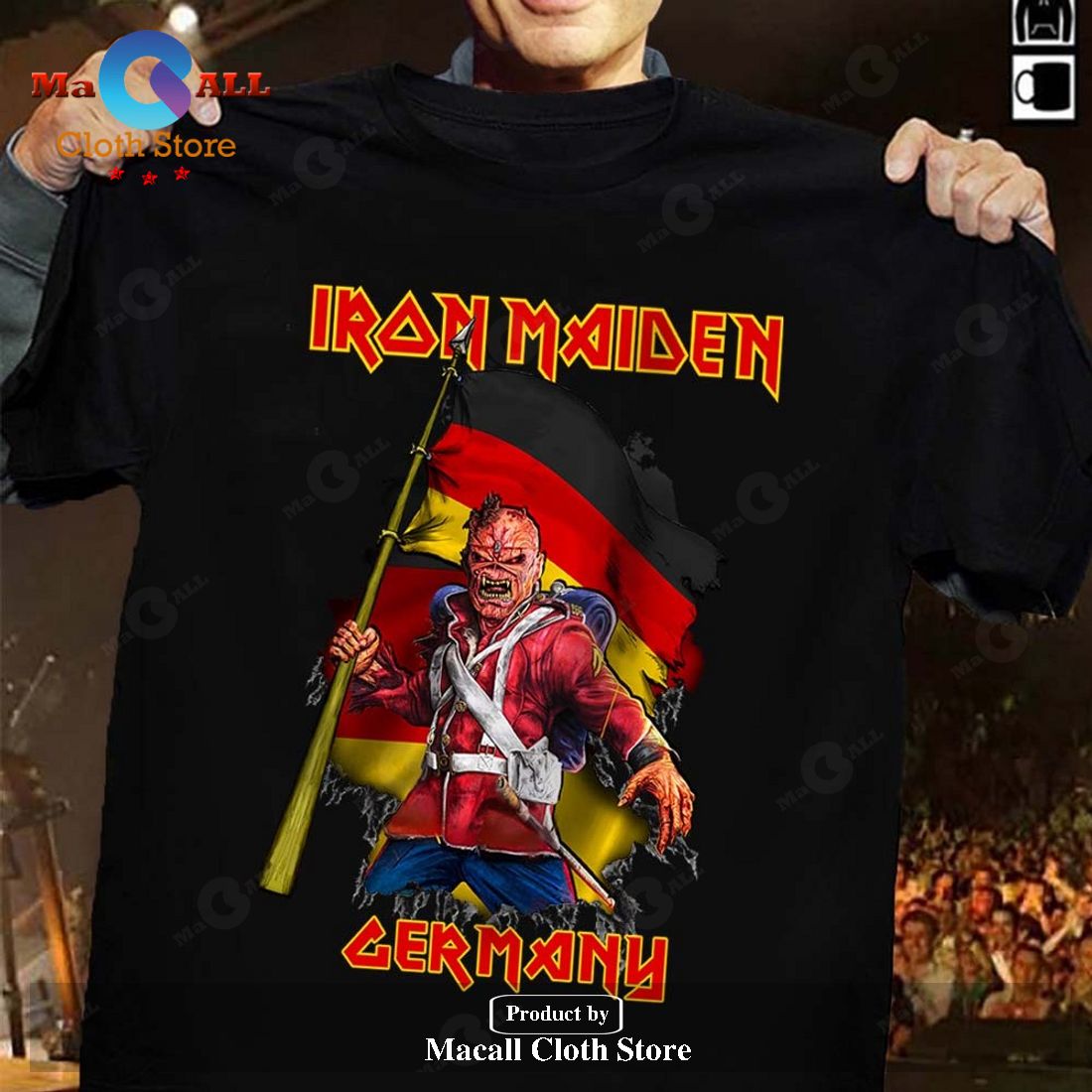 Iron Maiden Germany Classic-Unisex T-Shirt Hoodie Sweatshirt Iron Maiden Germany Classic-Unisex T-Shirt Hoodie Sweatshirt