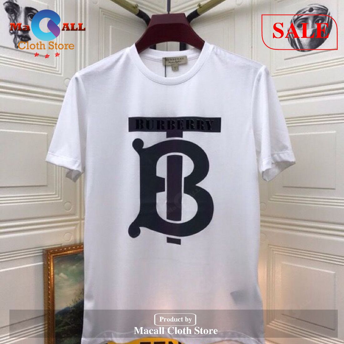 Limited Edition Burberry All Over Printed T-Shirt 3D - 3V11 - Macall Cloth  Store