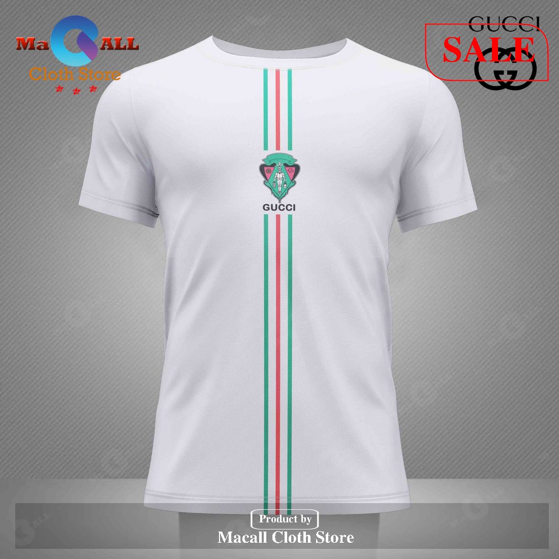 Limited Edition Gucci All Over Printed T-Shirt 3D – 2031
