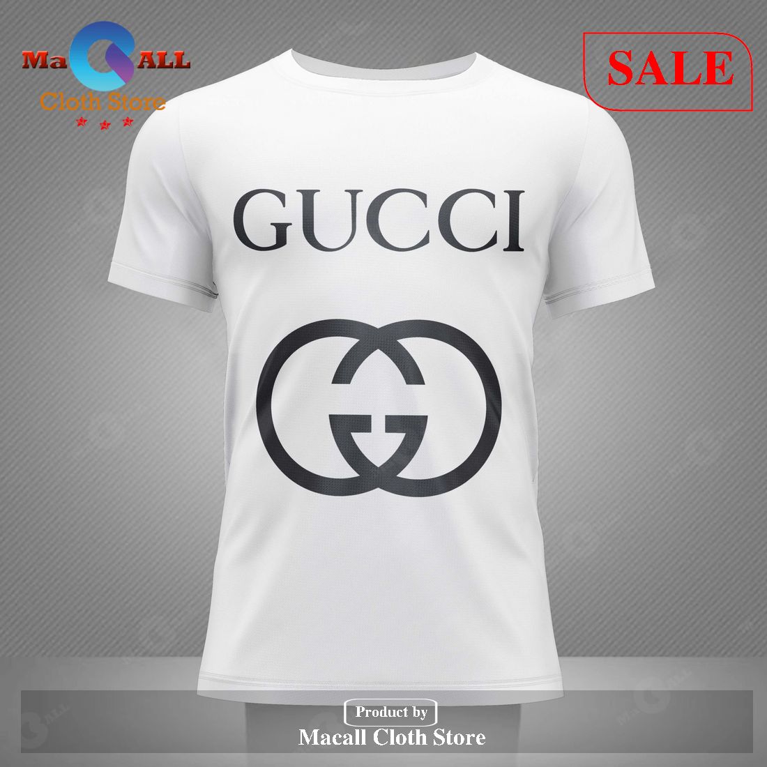 Limited Edition Gucci All Over Printed T-Shirt 3D – AM31