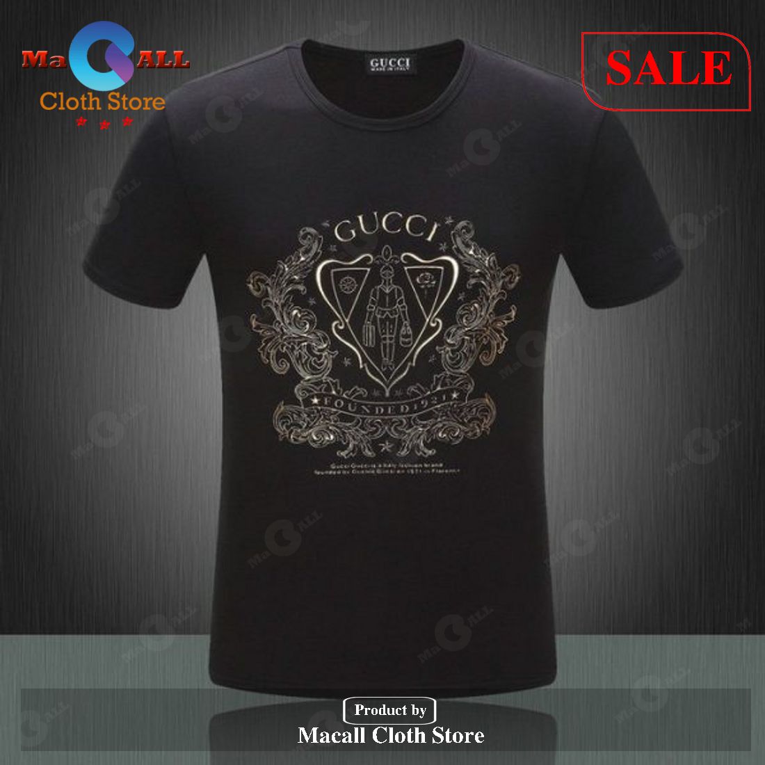 Limited Edition Gucci All Over Printed T-Shirt 3D – DM61