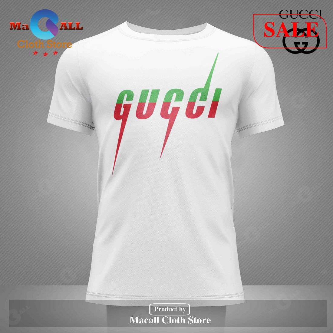 Limited Edition Gucci All Over Printed T-Shirt 3D – IA51