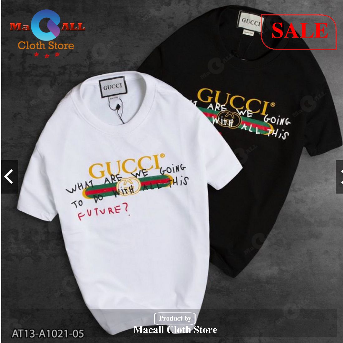 Limited Edition Gucci All Over Printed T-Shirt 3D – NV21