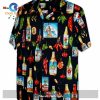 Diamond Head Sunset Blue Hawaiian Shirt