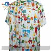 Ferocious Flamingo White Hawaiian Shirt