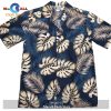 Monstera and Fern Black Hawaiian Shirt