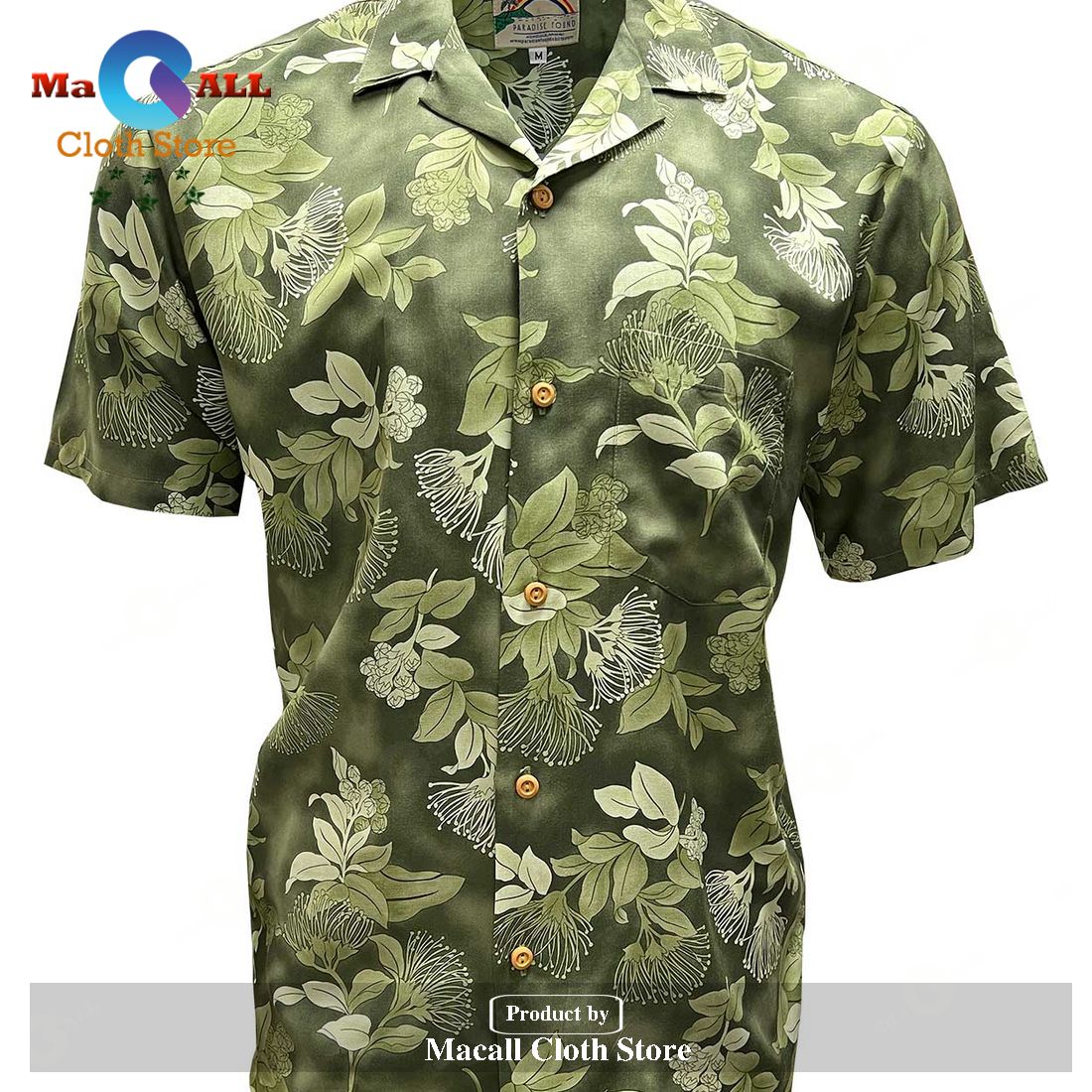 Ohia Sage Hawaiian Shirt - Macall Cloth Store - Destination for ...