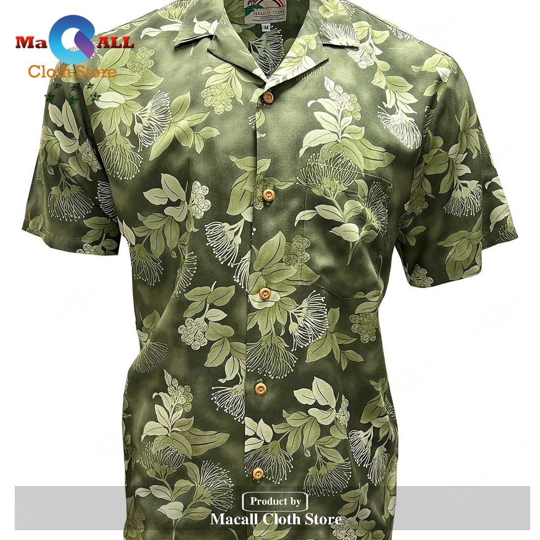 Ohia Sage Hawaiian Shirt