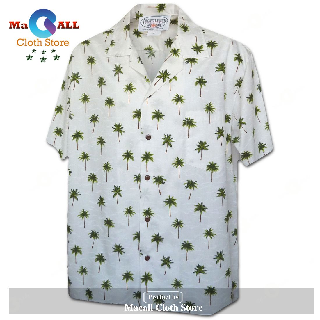 Palm Tree Grove Green Hawaiian Shirt