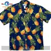 Pineapple Gold White Hawaiian Shirt