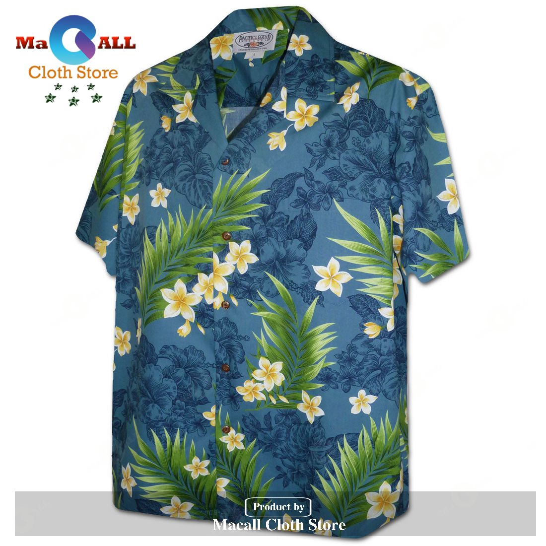 Shadow Garden Teal Hawaiian Shirt Shadow Garden Teal Hawaiian Shirt