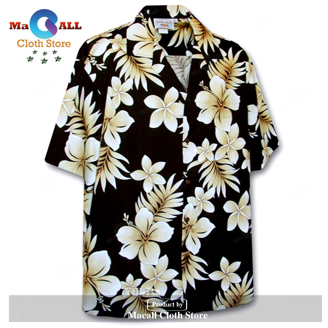 Tropic Fever Black Hawaiian Shirt Tropic Fever Black Hawaiian Shirt