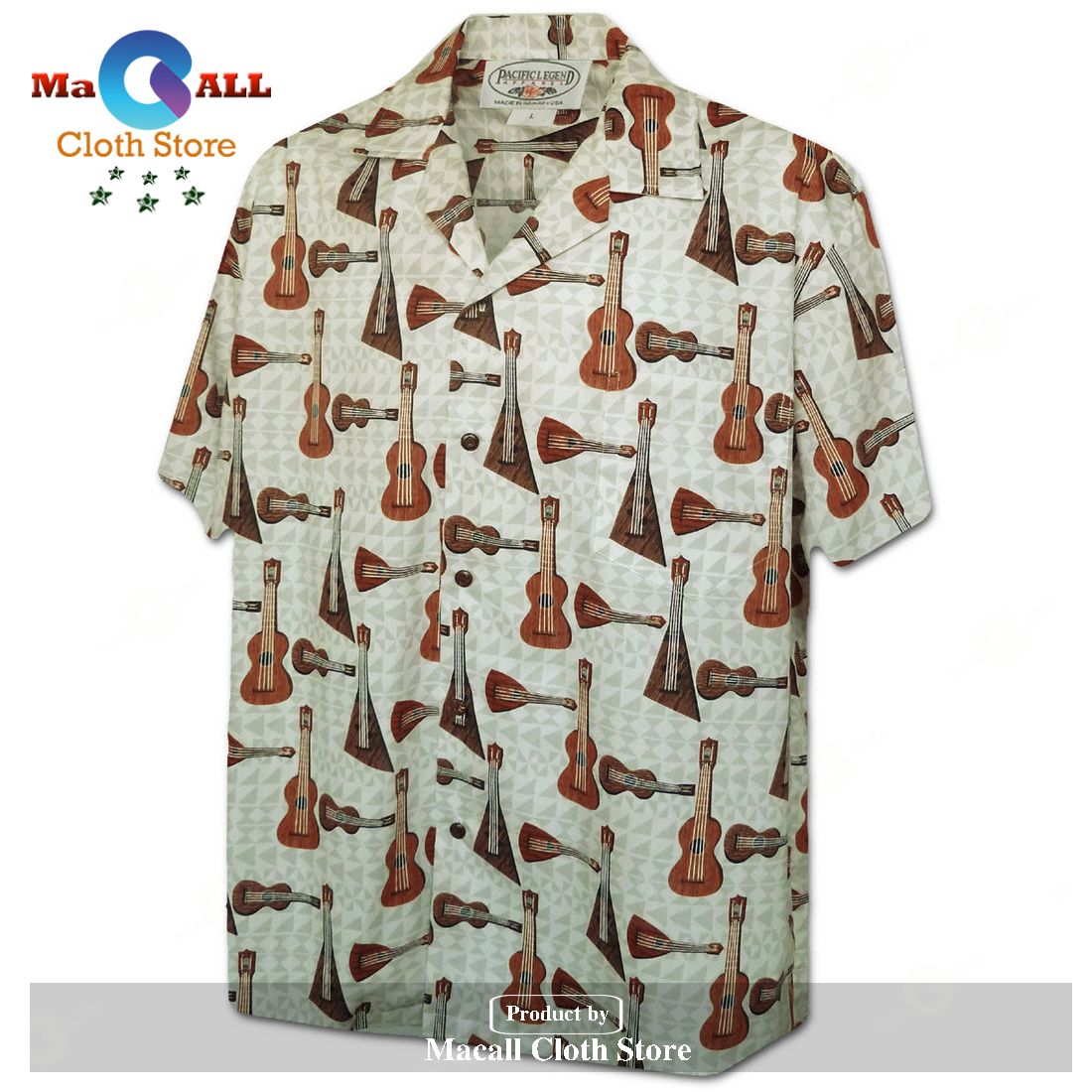 Ukulele Time Cream Hawaiian Shirt Ukulele Time Cream Hawaiian Shirt