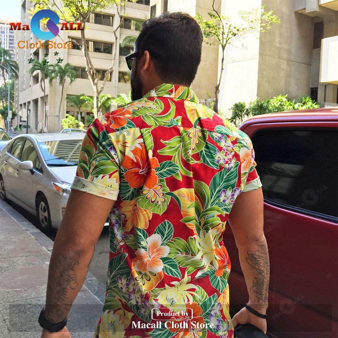 Vivacious Vibe Red Hawaiian Shirt Vivacious Vibe Red Hawaiian Shirt