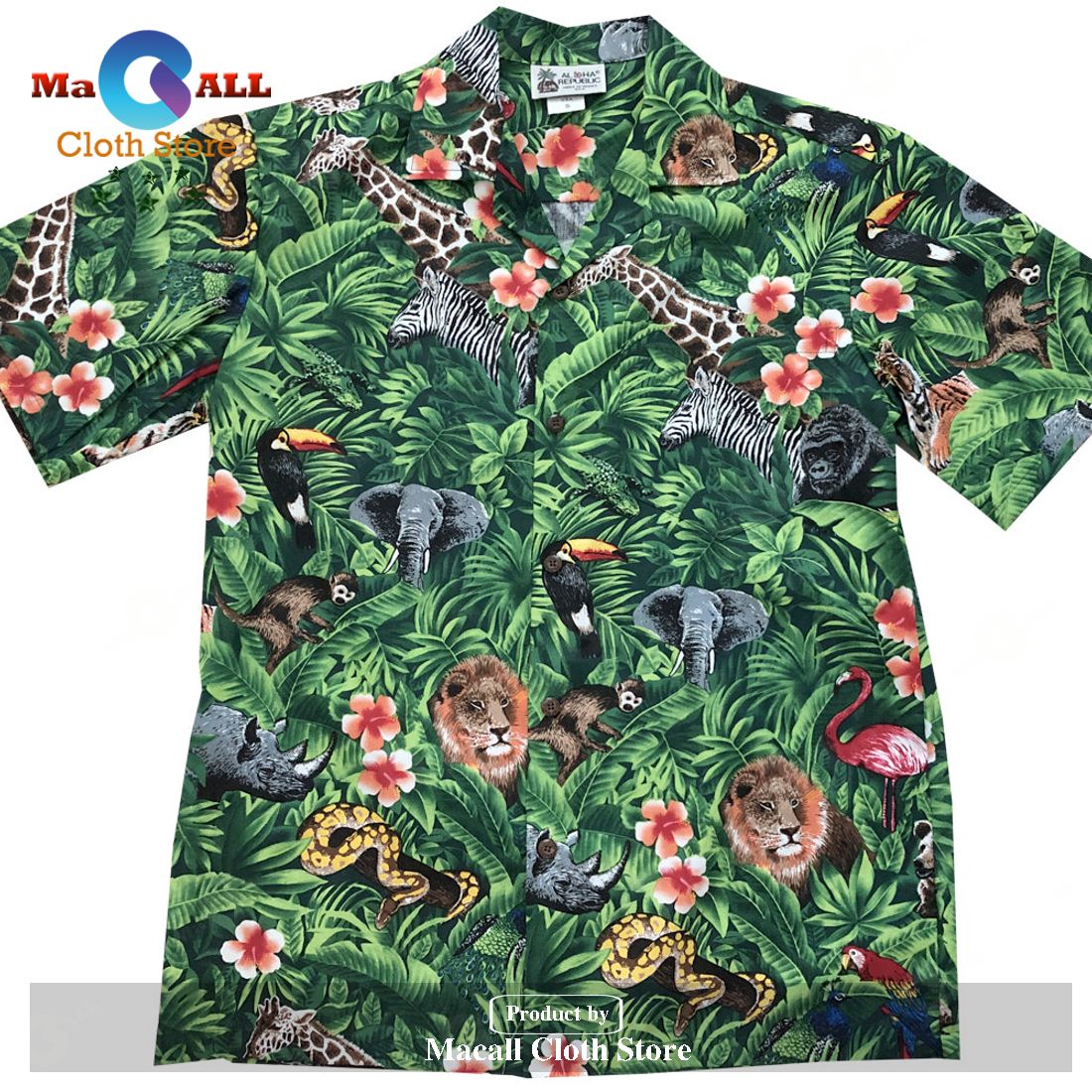 Wild Things Green Hawaiian Shirt Wild Things Green Hawaiian Shirt