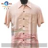 Crack Hibiscus Blue Hawaiian Shirt