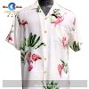 Flamingo A Go Go Black Hawaiian Shirt