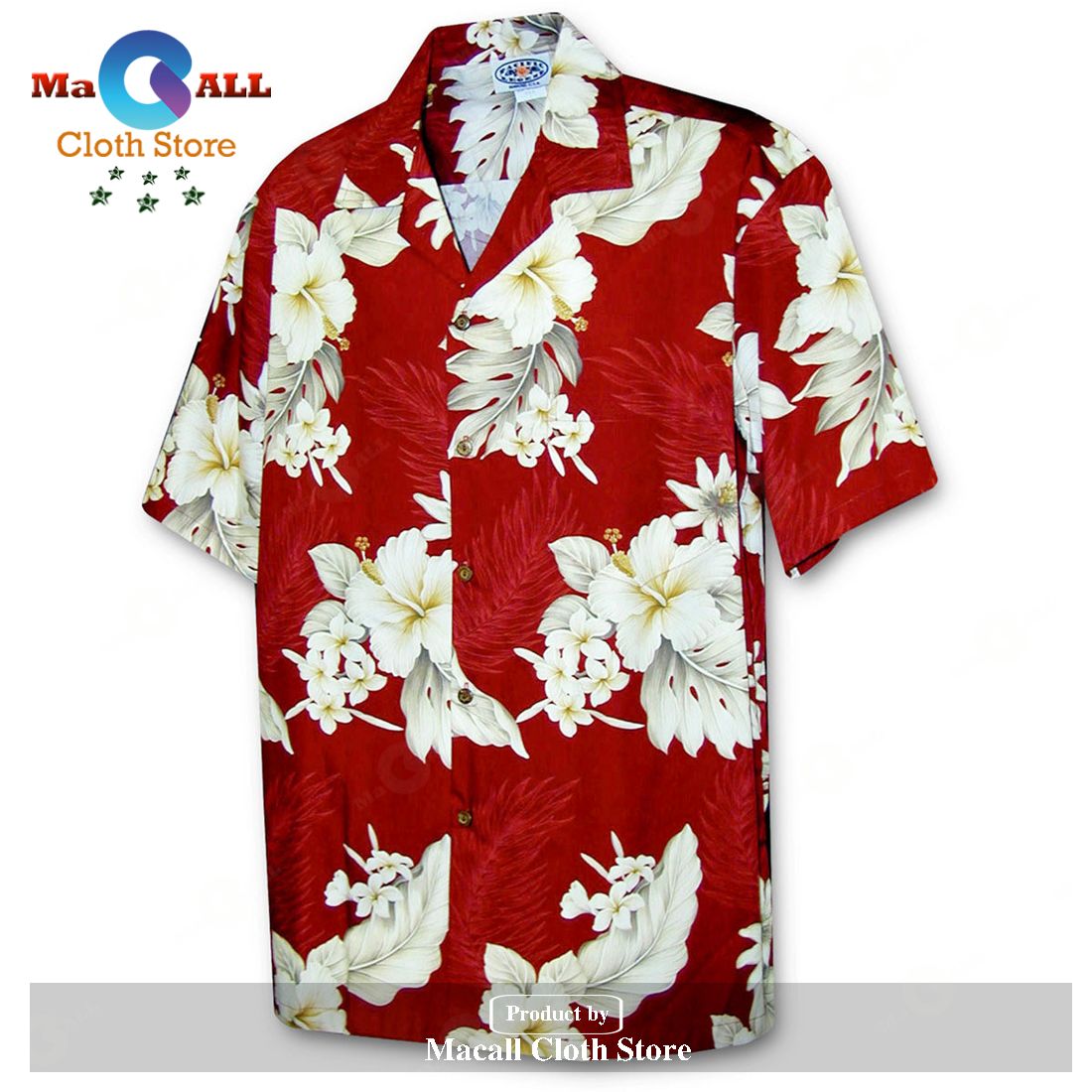 Floral Garden Red Hawaiian Shirt Floral Garden Red Hawaiian Shirt